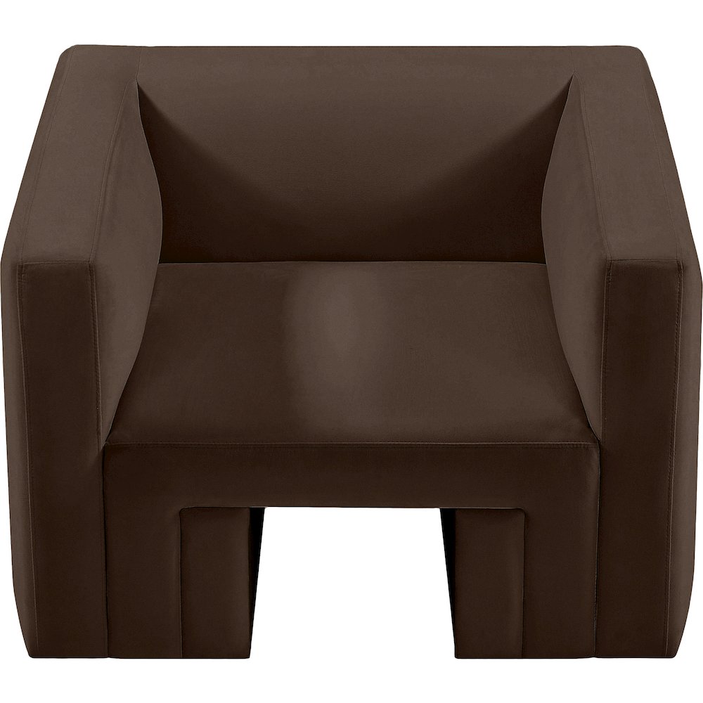 Henson Brown Velvet Chair. Picture 5