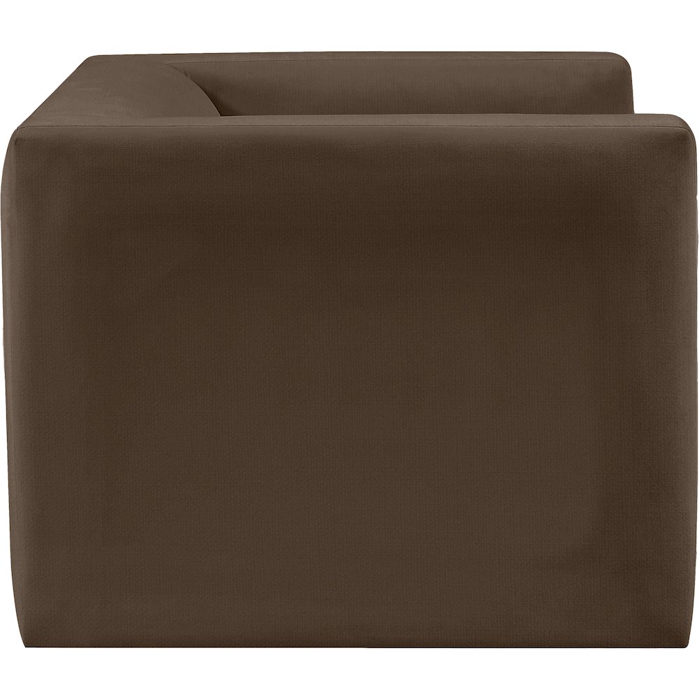 Henson Brown Velvet Chair. Picture 6