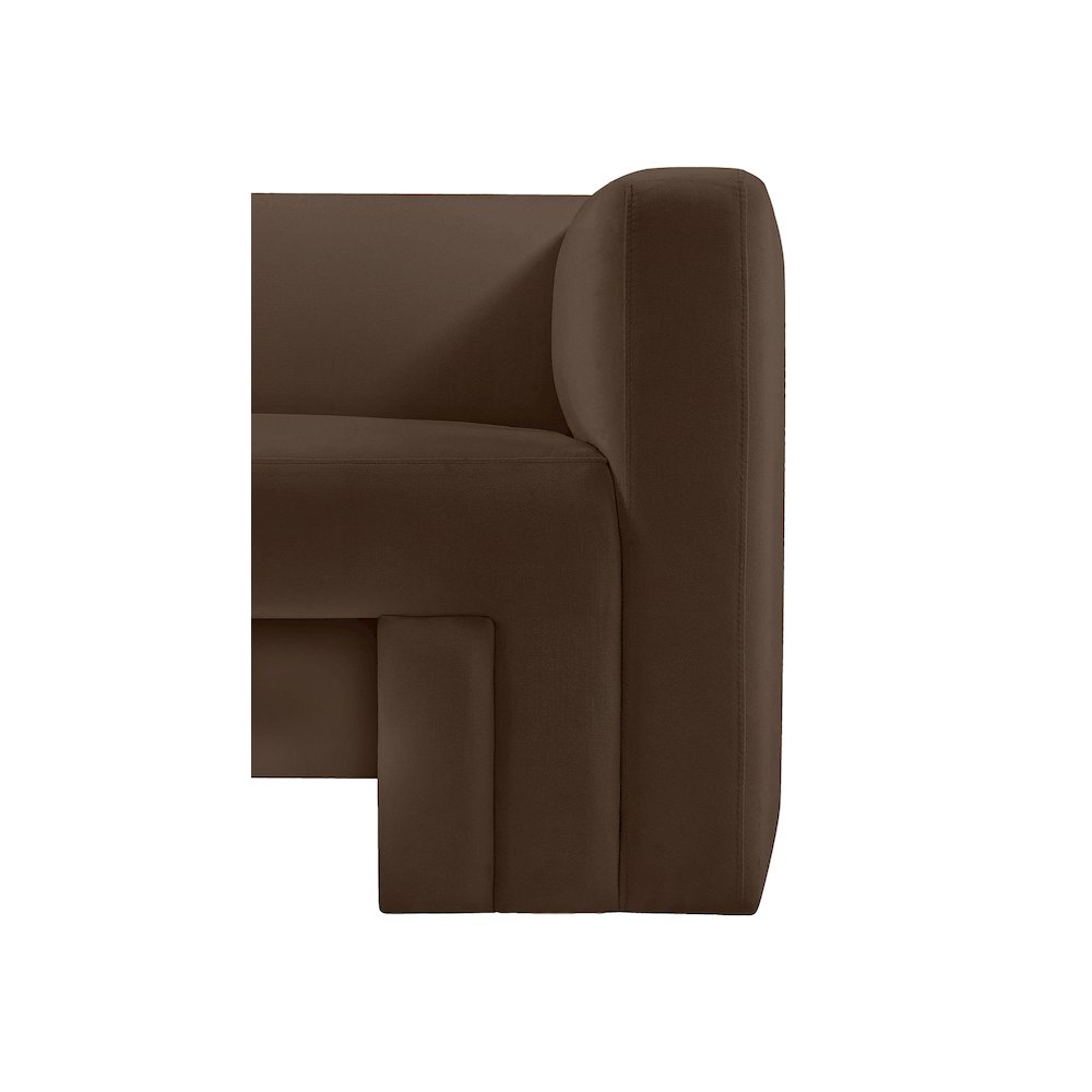 Henson Brown Velvet Chair. Picture 7