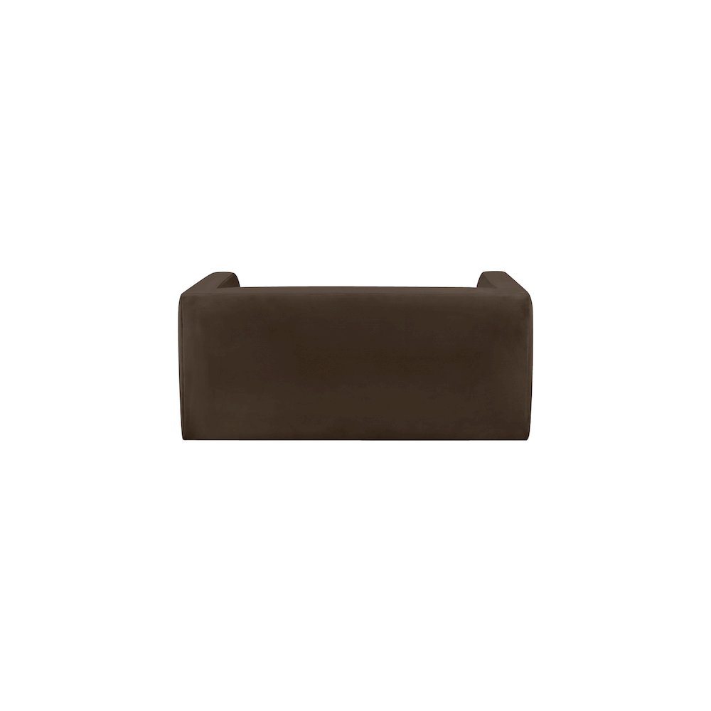 Henson Brown Velvet Loveseat. Picture 2