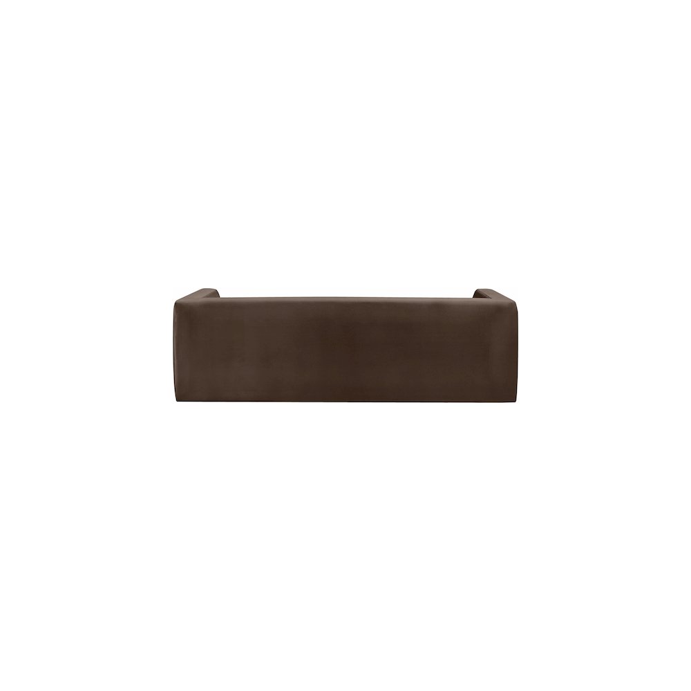 Henson Brown Velvet Sofa. Picture 2