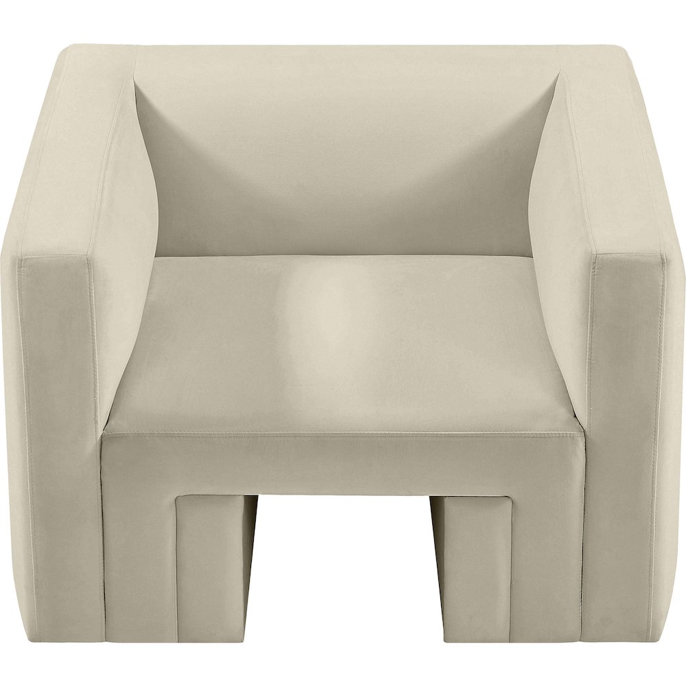 Henson Cream Velvet Chair. Picture 5