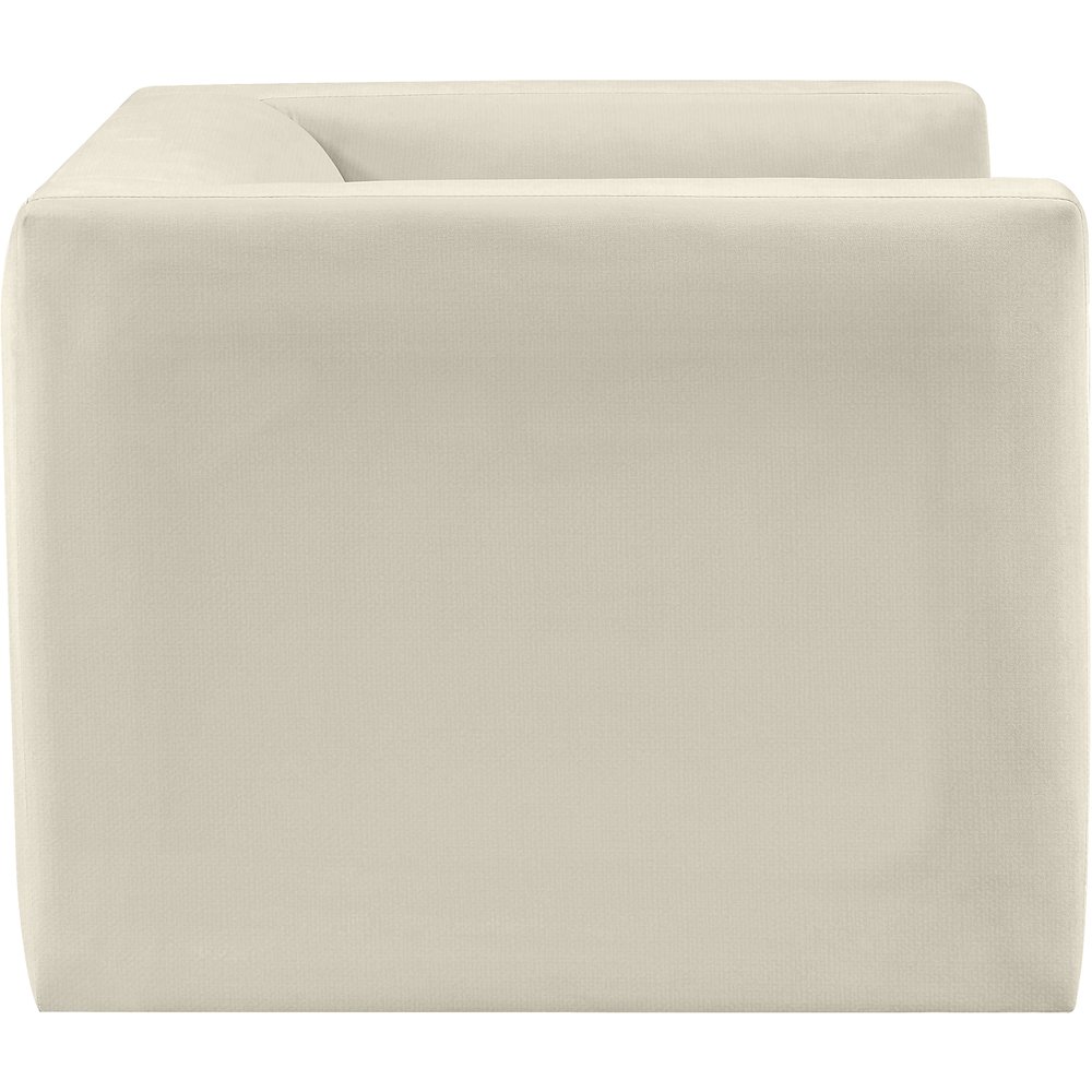 Henson Cream Velvet Chair. Picture 6