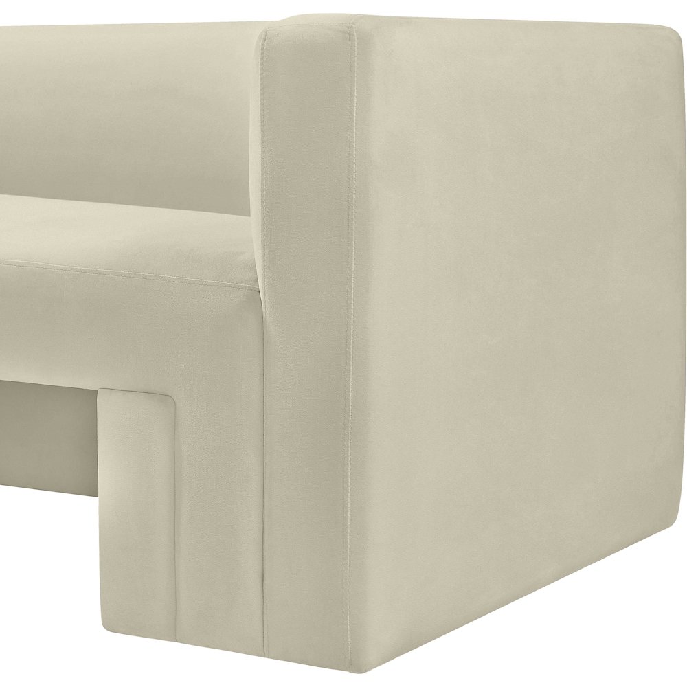 Henson Cream Velvet Chair. Picture 8