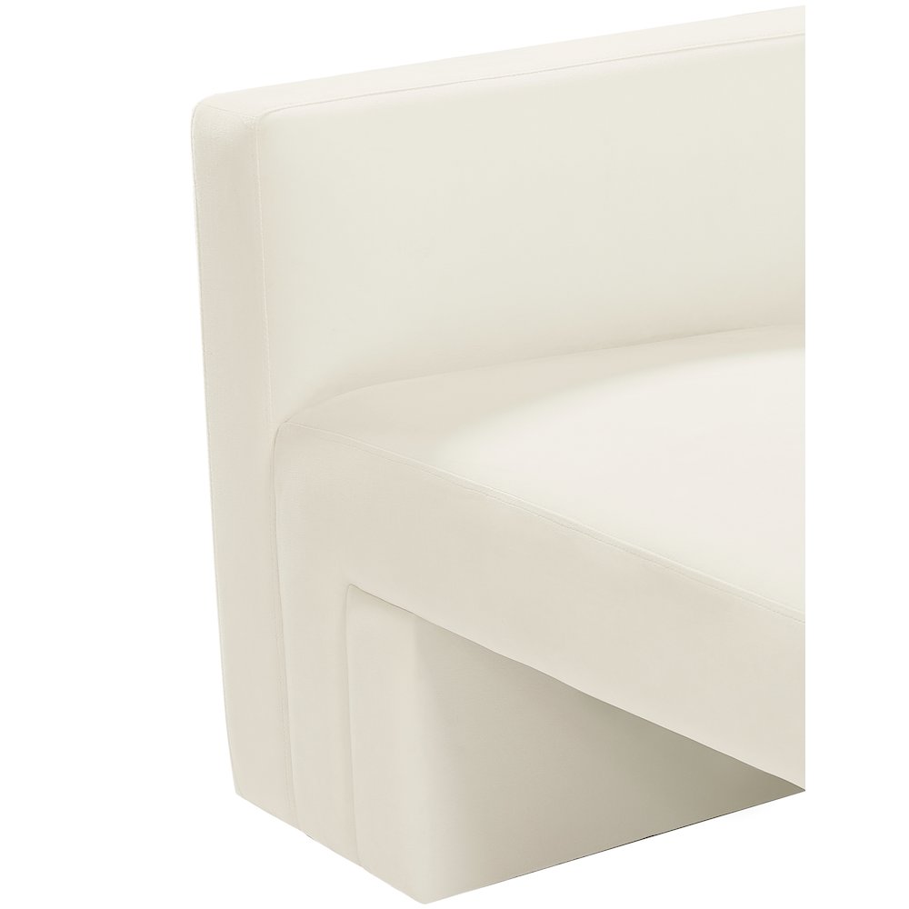 Henson Cream Velvet Sofa. Picture 9
