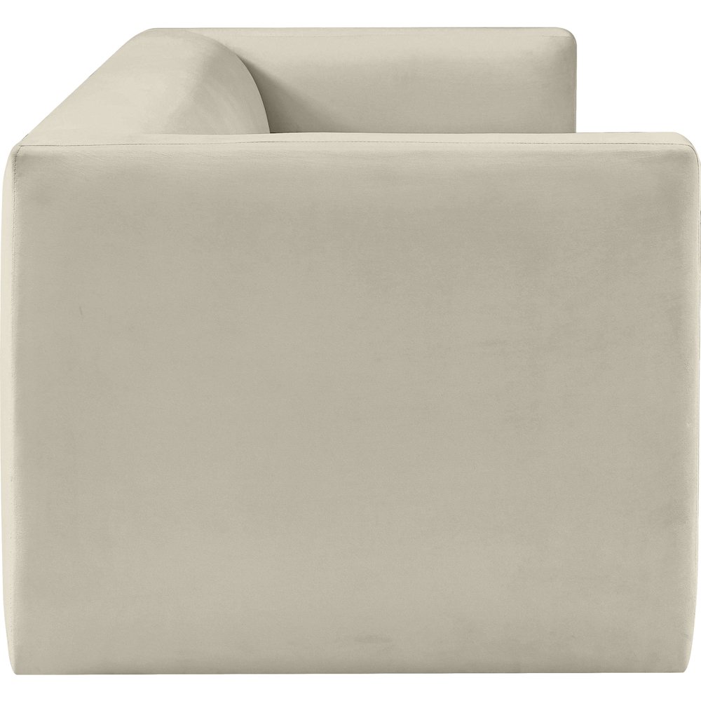 Henson Cream Velvet Sofa. Picture 6