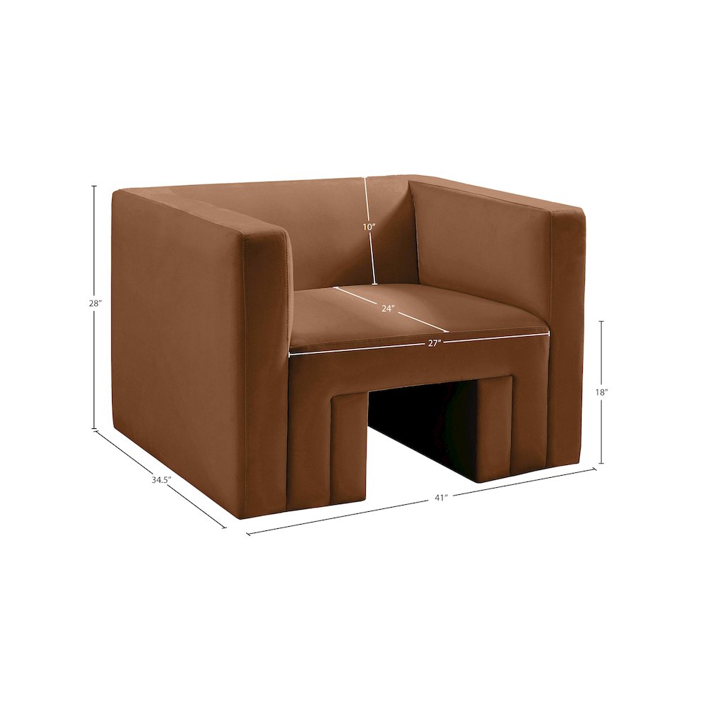 Henson Saddle Velvet Chair. Picture 17
