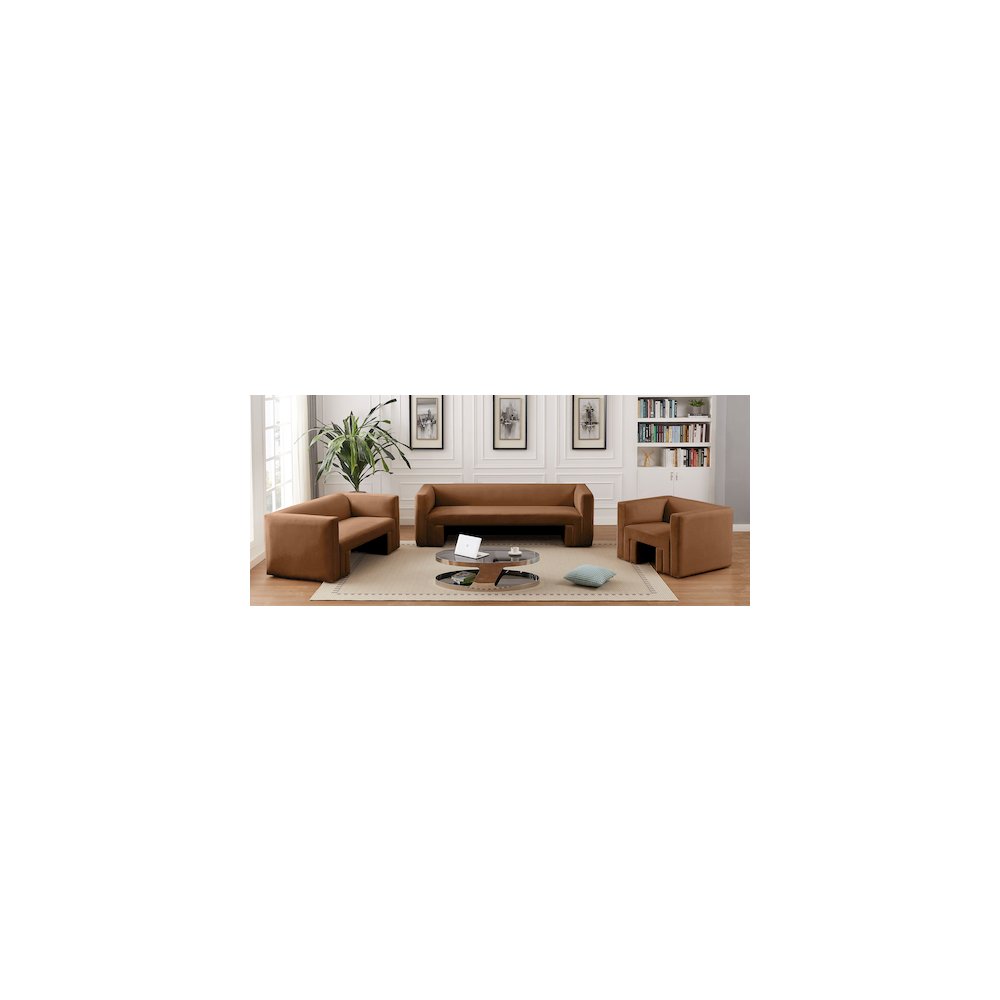 Henson Saddle Velvet Chair. Picture 16