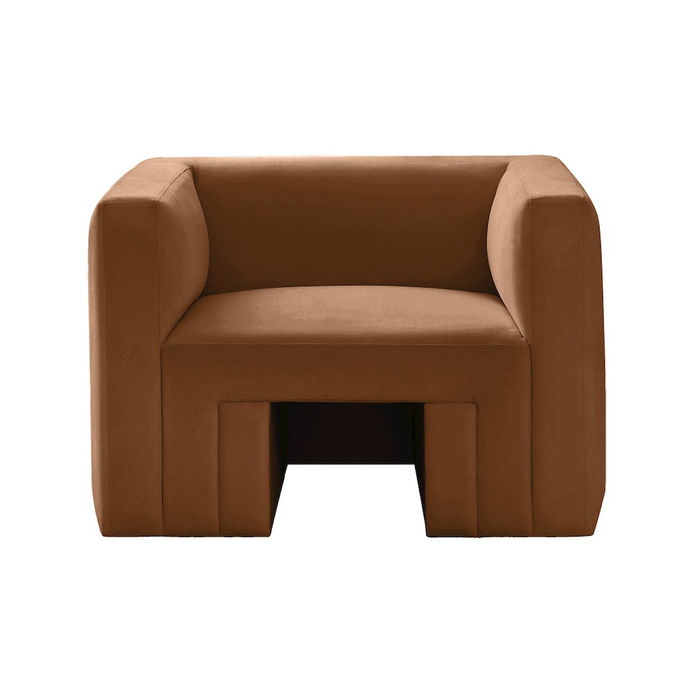 Henson Saddle Velvet Chair. Picture 4