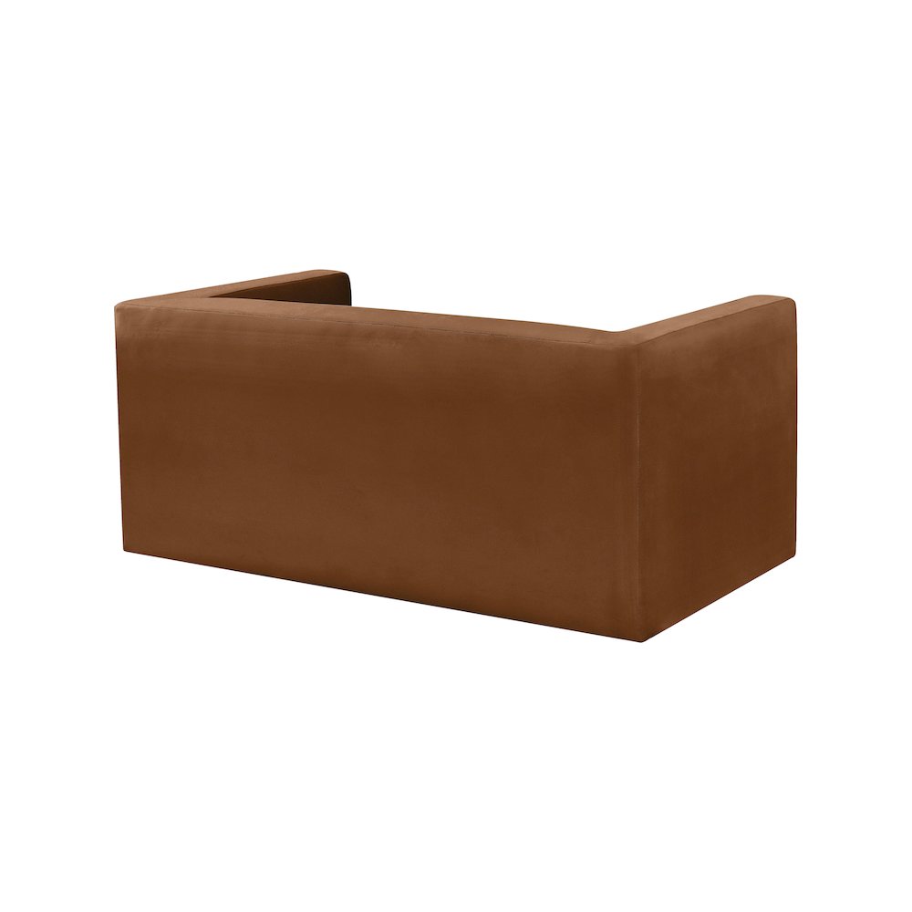 Henson Saddle Velvet Loveseat. Picture 3