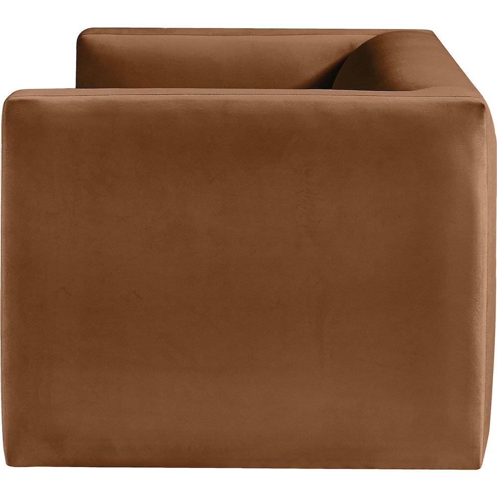 Henson Saddle Velvet Loveseat. Picture 6