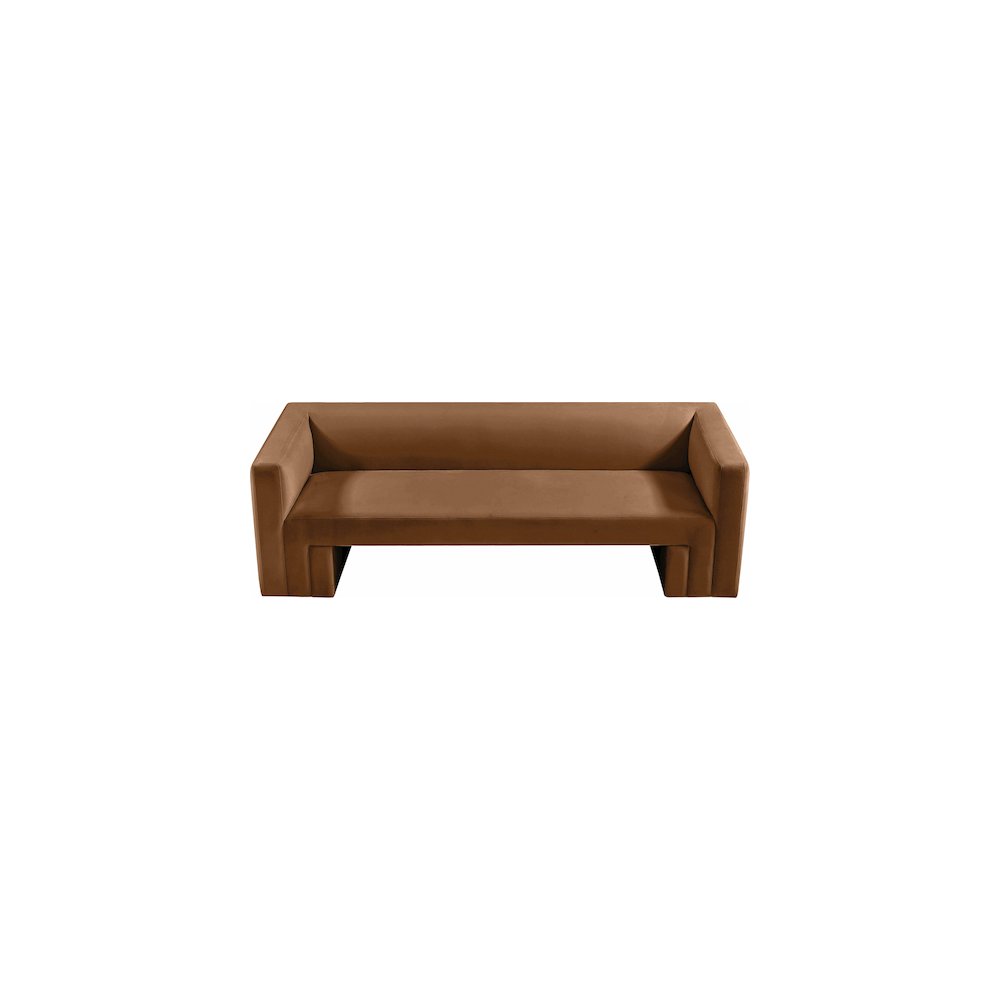 Henson Saddle Velvet Sofa. Picture 5