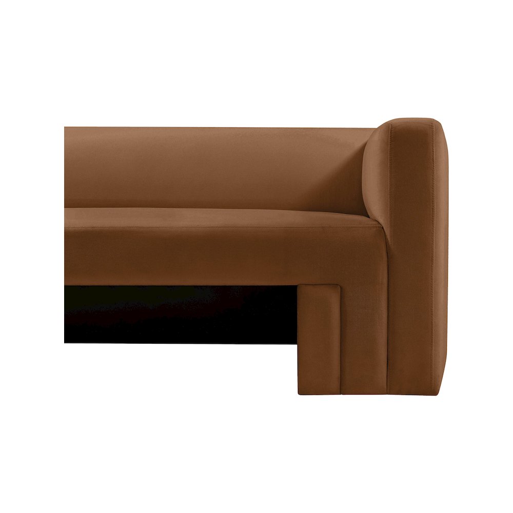 Henson Saddle Velvet Sofa. Picture 7