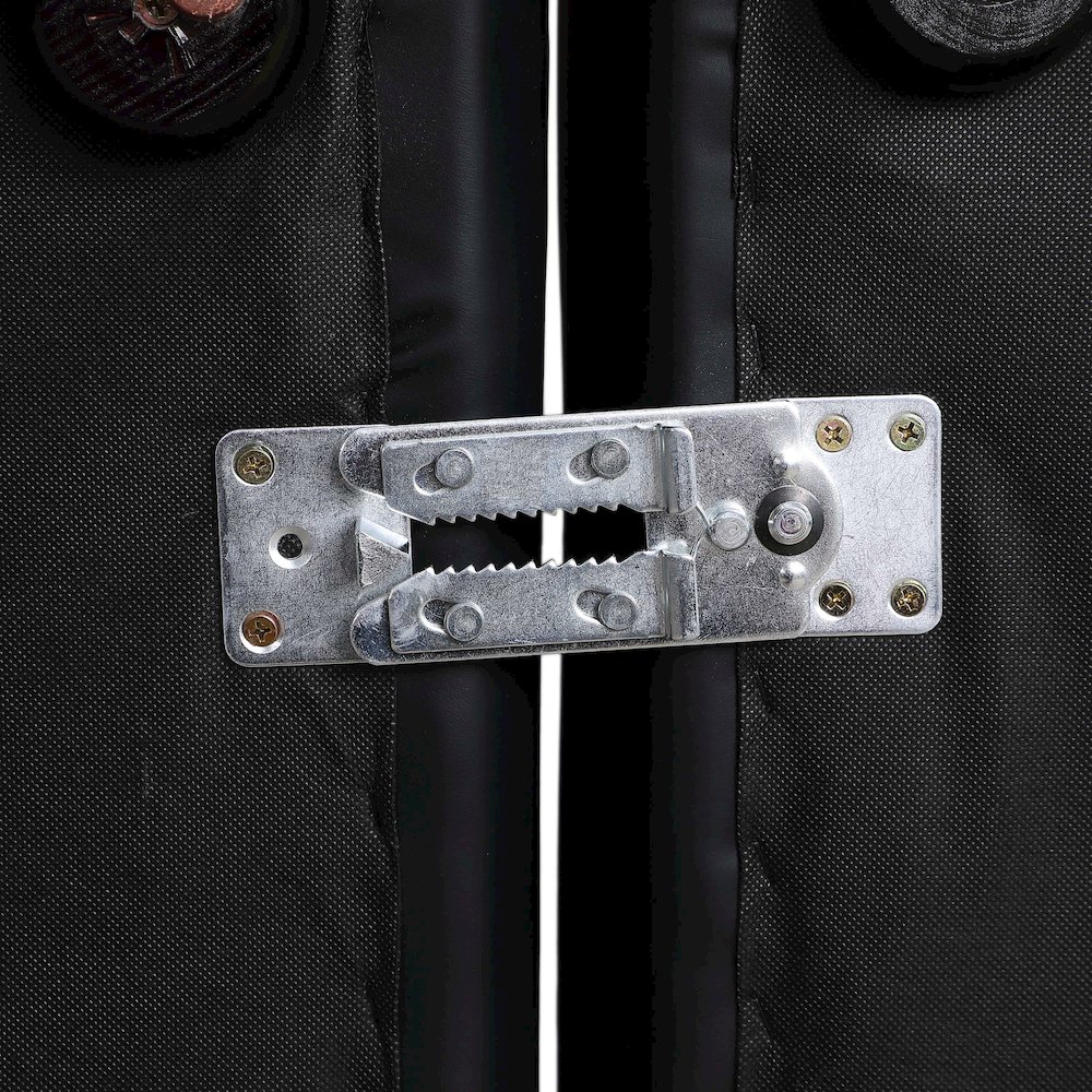 Cube Black Vegan Leather Modular Sofa. Picture 5