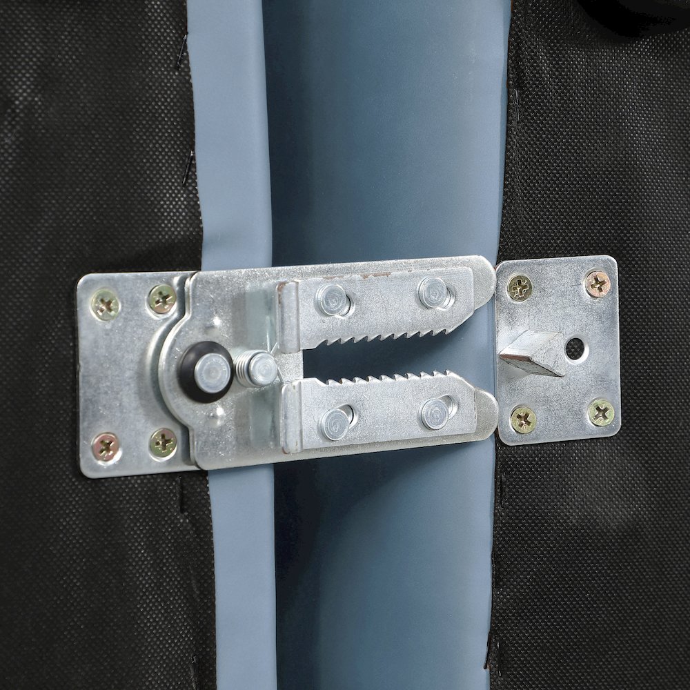 Cube Light Blue Vegan Leather Corner Chair. Picture 6