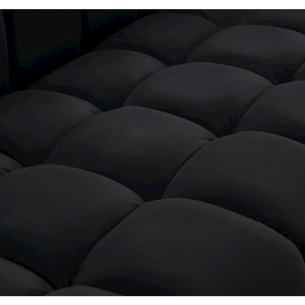 Gwen Black Velvet Chair. Picture 10