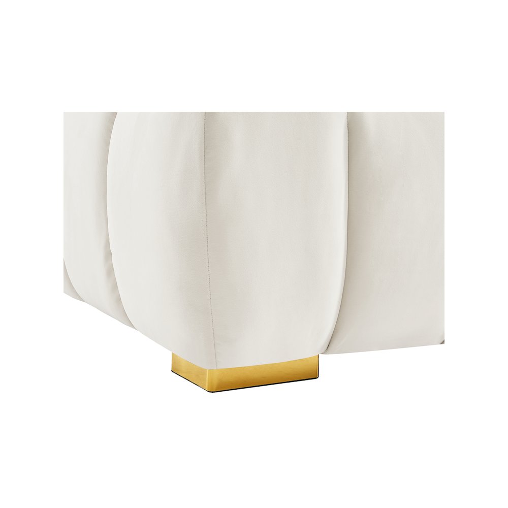 Gwen Cream Velvet Chair. Picture 11