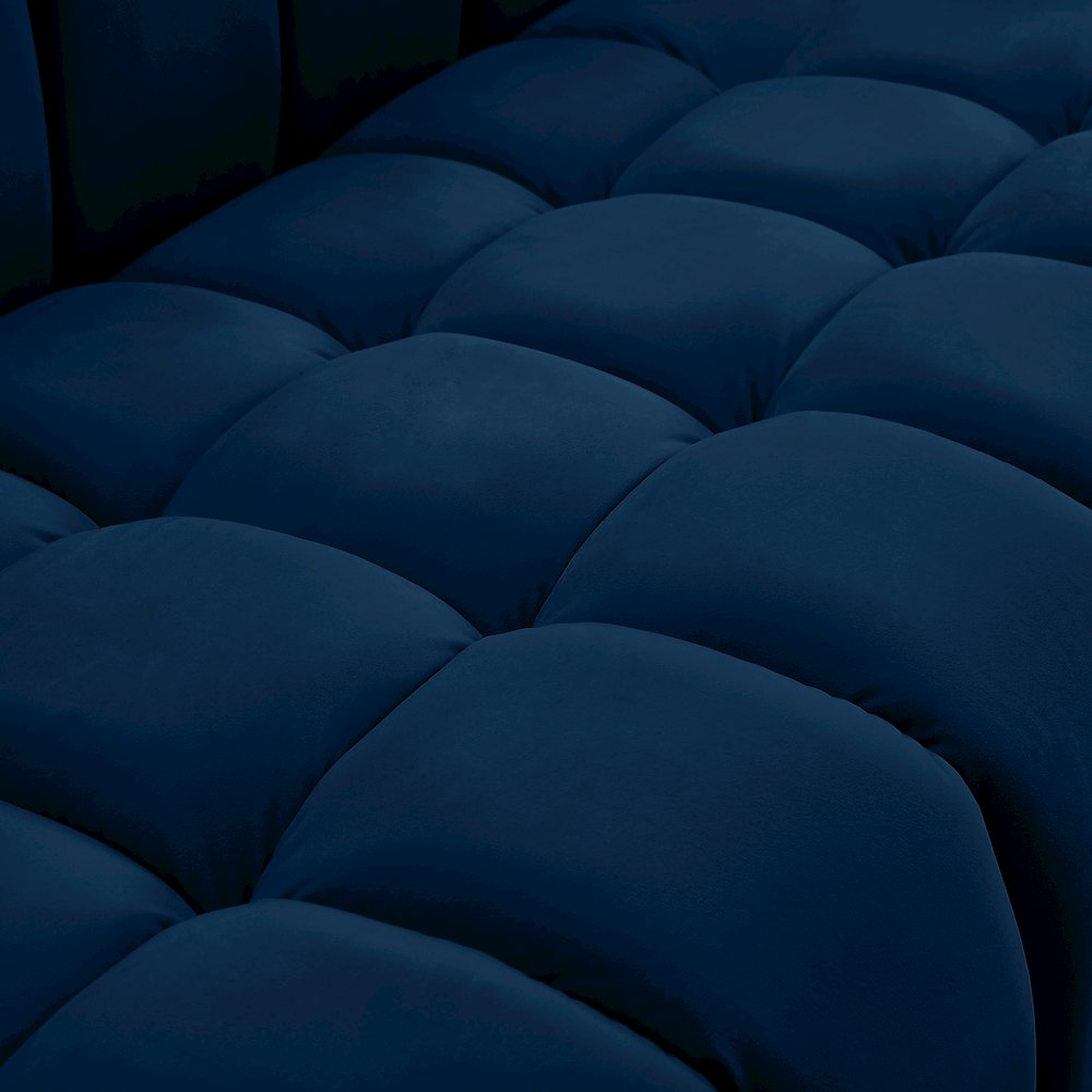 Gwen Navy Velvet Chair. Picture 10