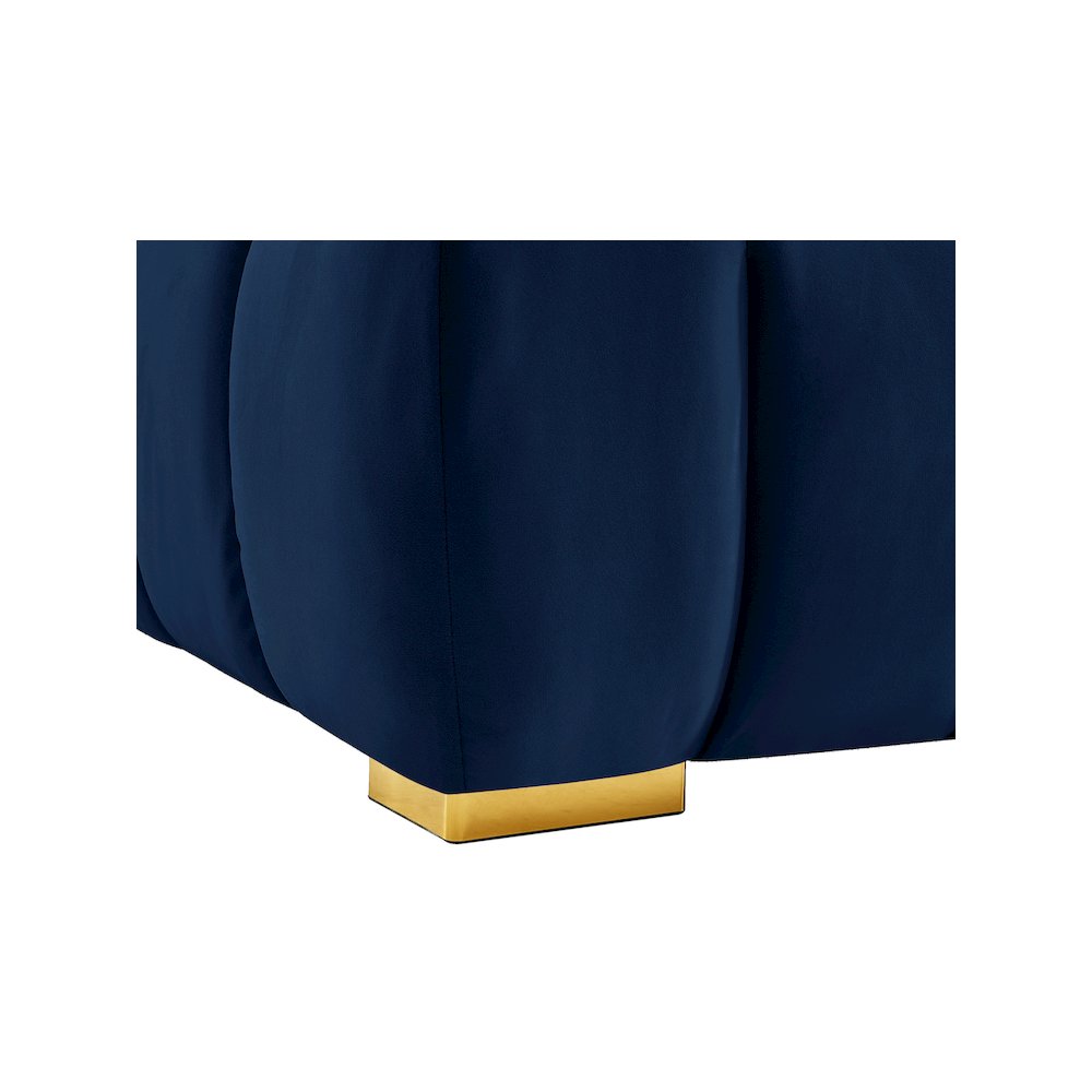 Gwen Navy Velvet Chair. Picture 11
