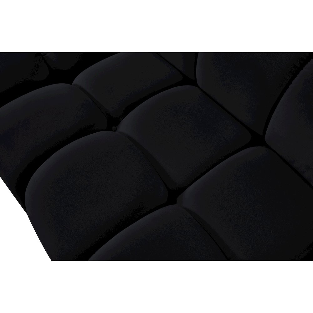 Orin Black Velvet Performance Fabric Upholstered Modular Chair. Picture 11