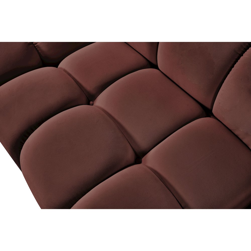 Orin Rose Velvet Performance Fabric Upholstered Modular Chair. Picture 11