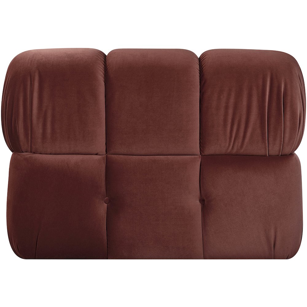 Orin Rose Velvet Performance Fabric Upholstered Modular Chair. Picture 5