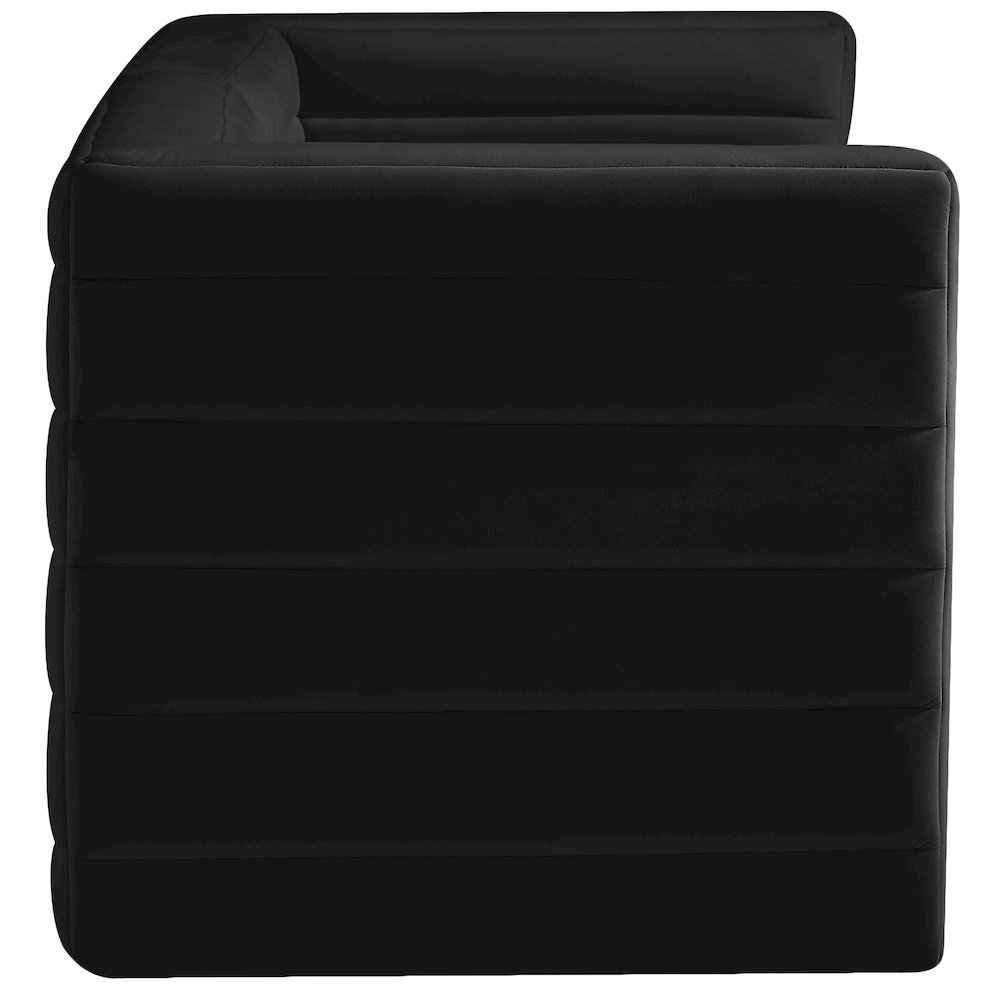 Quincy Black Velvet Modular Sofa. Picture 5