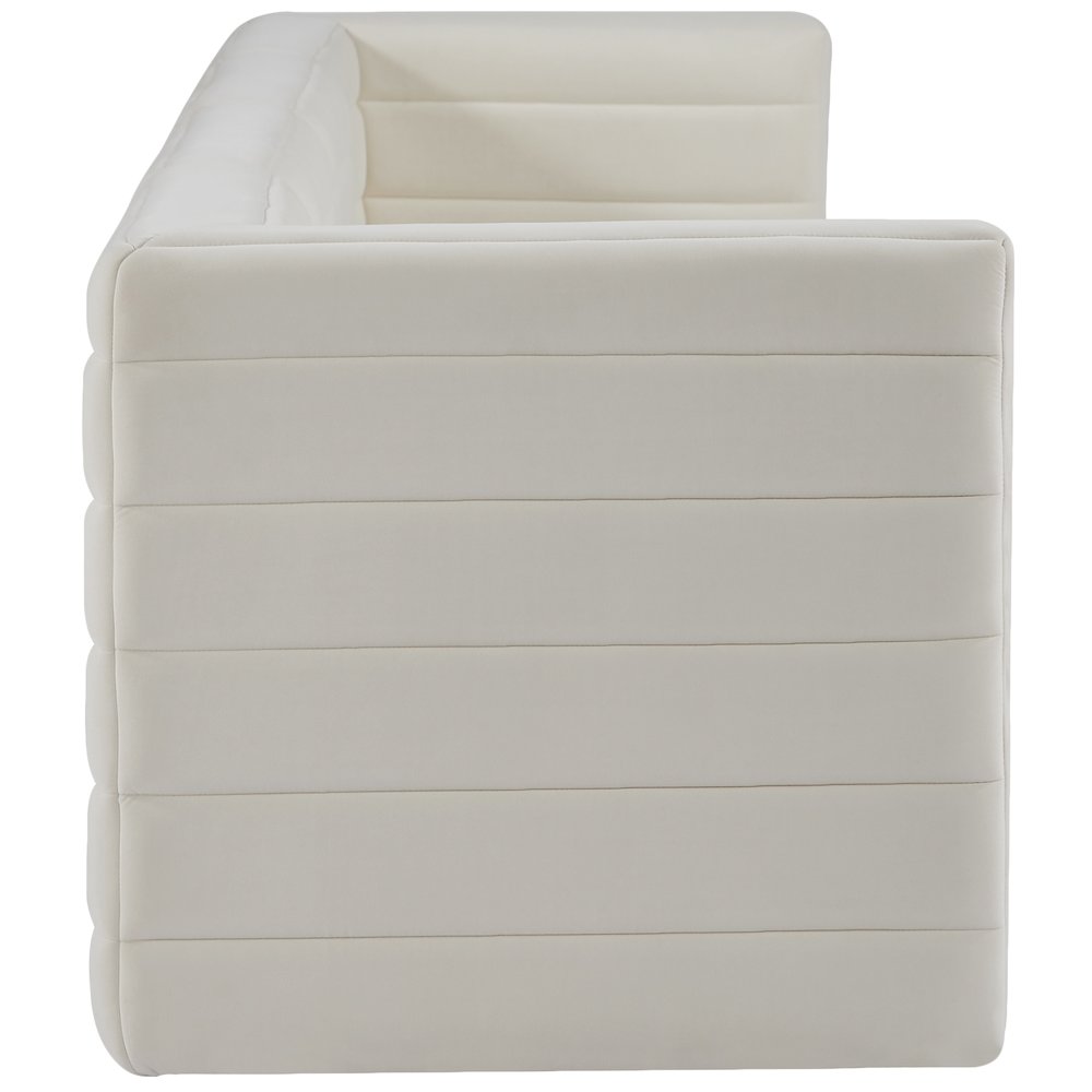 Quincy Cream Velvet Modular Sofa. Picture 5