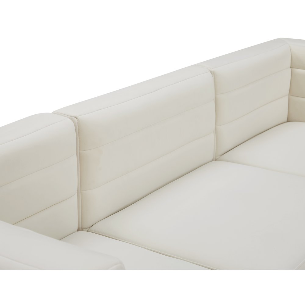 Quincy Cream Velvet Modular Sofa. Picture 11