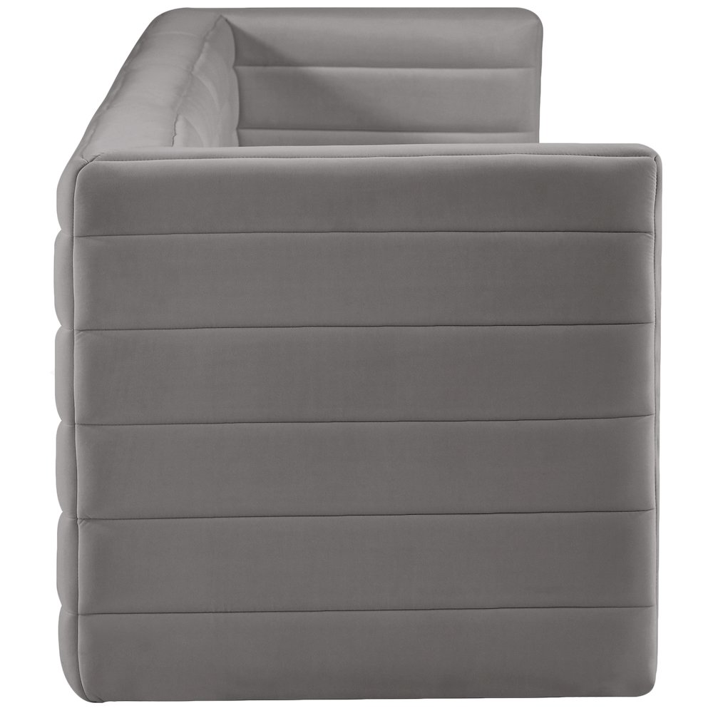 Quincy Grey Velvet Modular Sofa. Picture 5