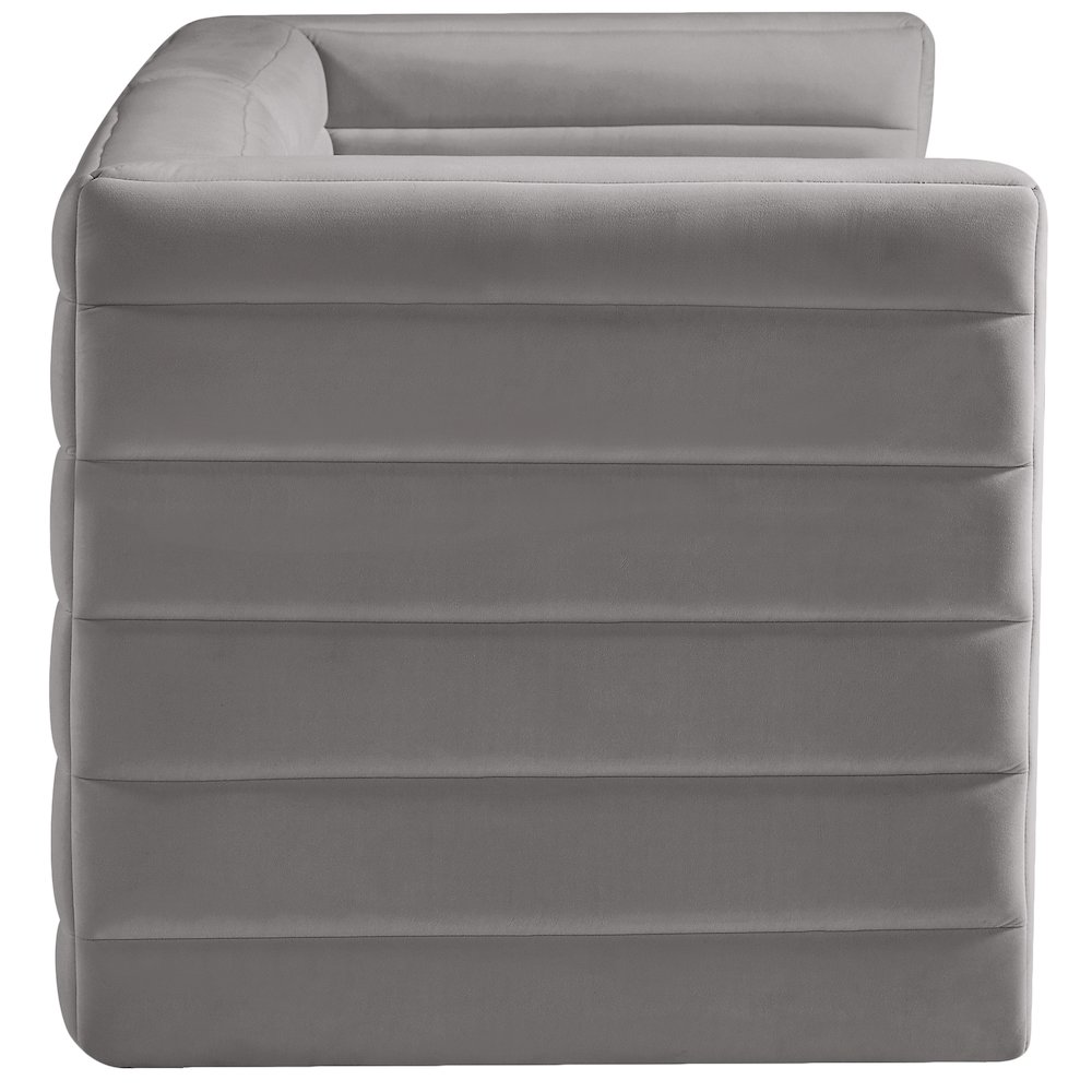 Quincy Grey Velvet Modular Sofa. Picture 5