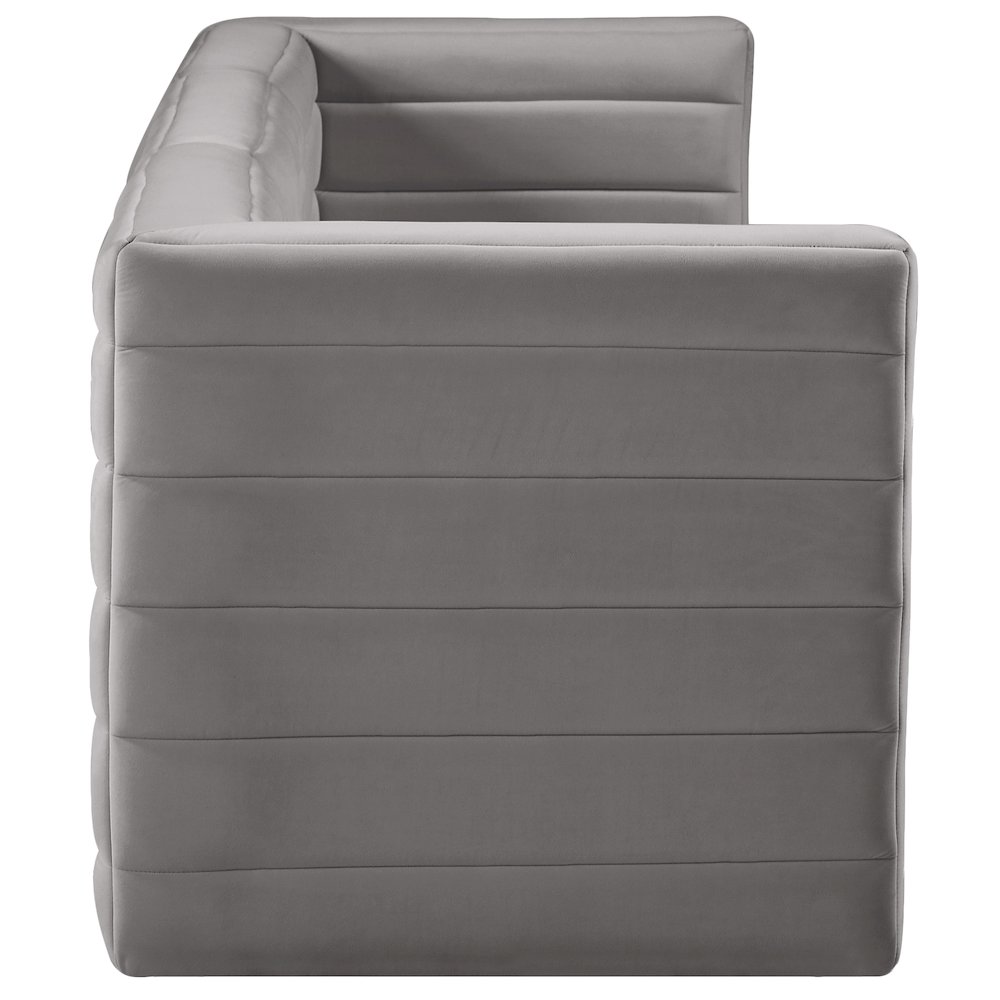 Quincy Grey Velvet Modular Sofa. Picture 5