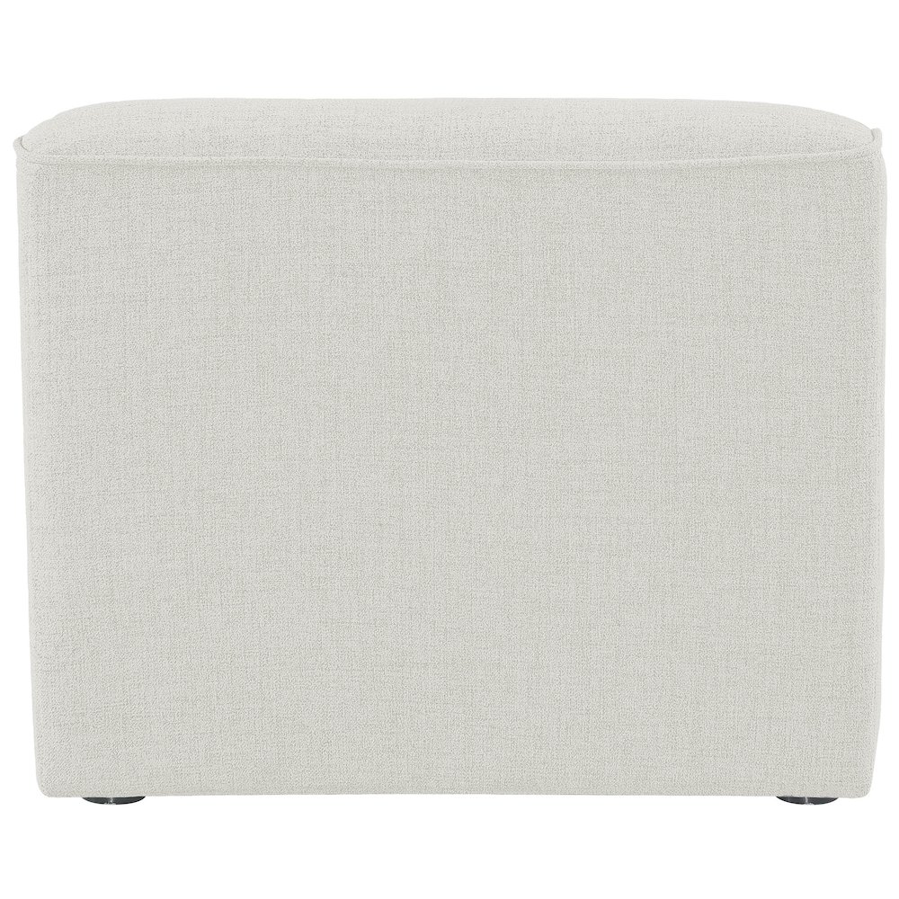 Miramar Cream Durable Linen Textured Armless. Picture 2
