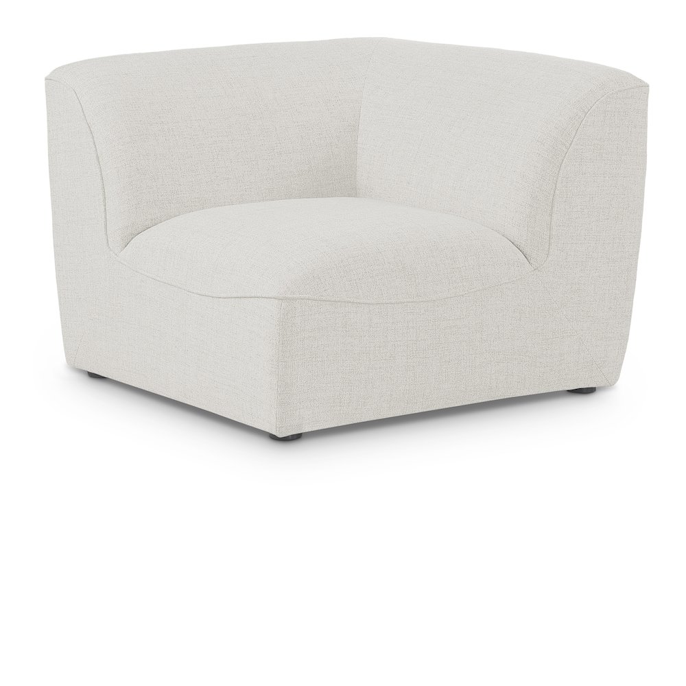 Miramar Cream Durable Linen Textured Corner. Picture 1
