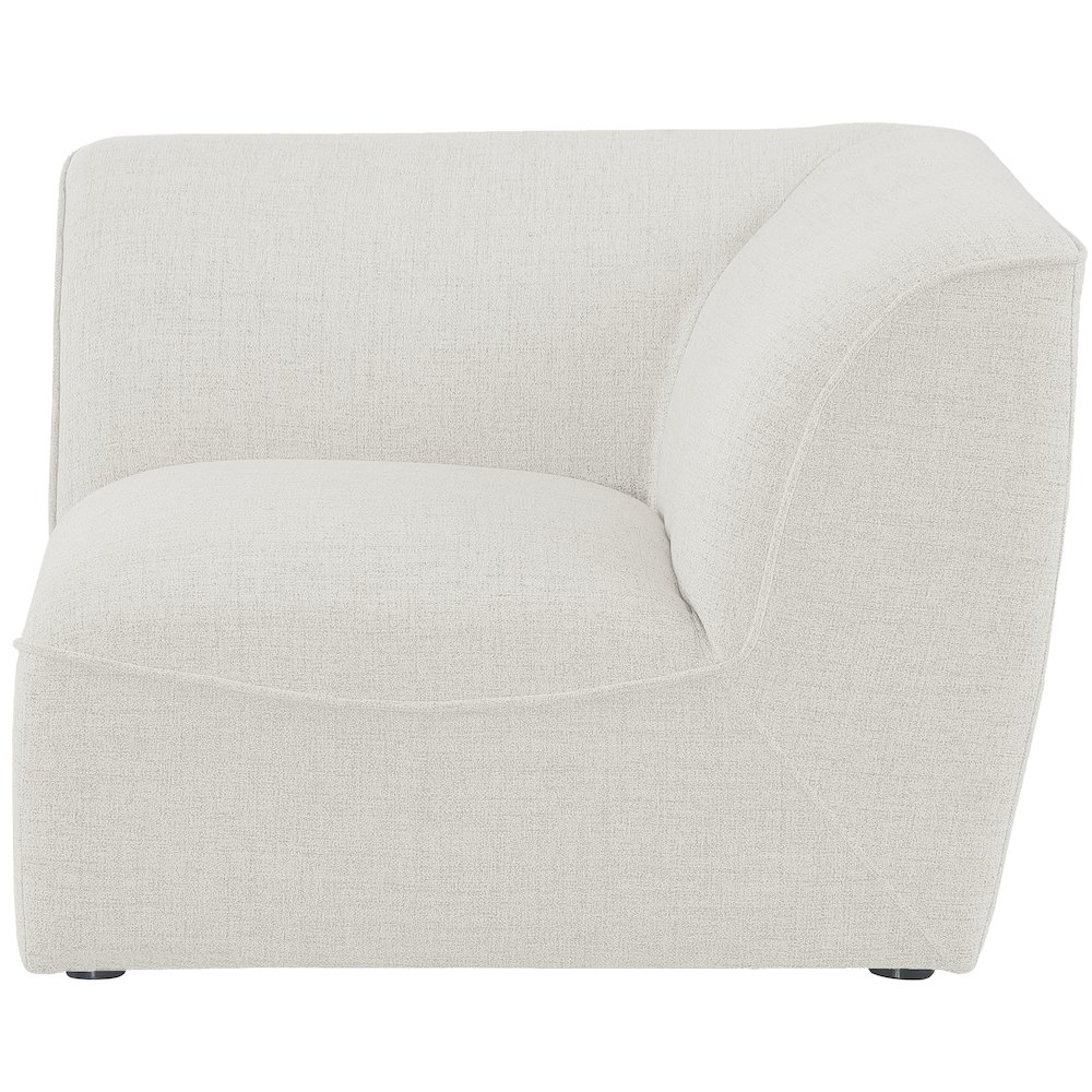 Miramar Cream Durable Linen Textured Corner. Picture 3