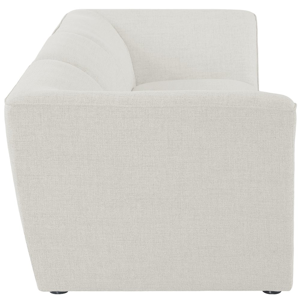 Miramar Cream Durable Linen Textured Modular Sofa. Picture 4