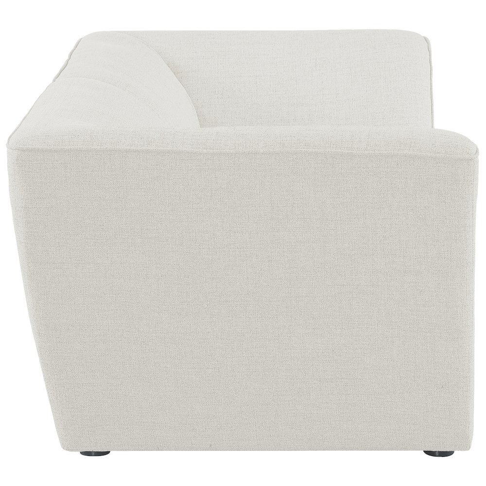 Miramar Cream Durable Linen Textured Modular Sofa. Picture 4