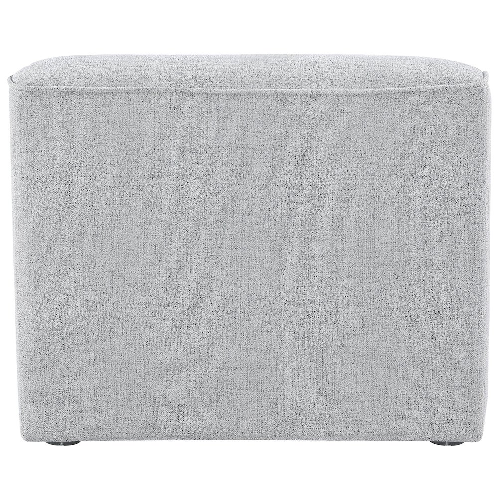Miramar Grey Durable Linen Textured Armless. Picture 2