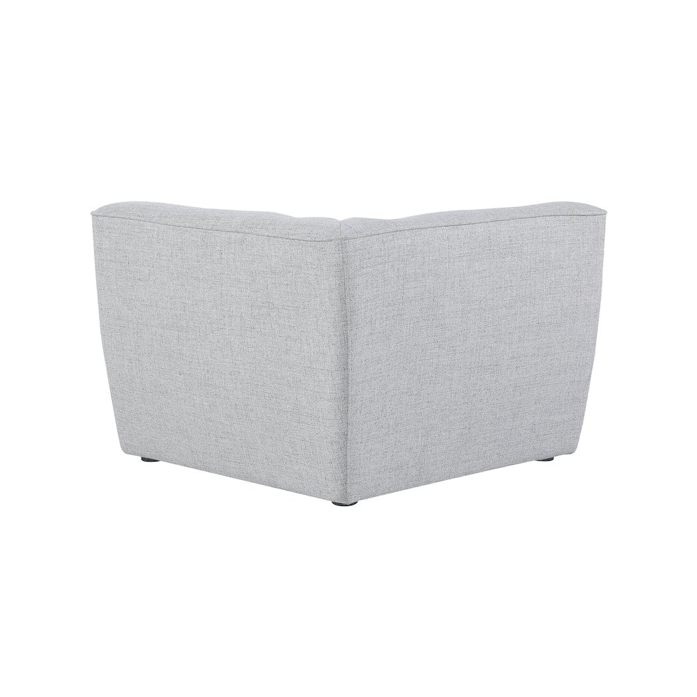 Miramar Grey Durable Linen Textured Corner. Picture 2