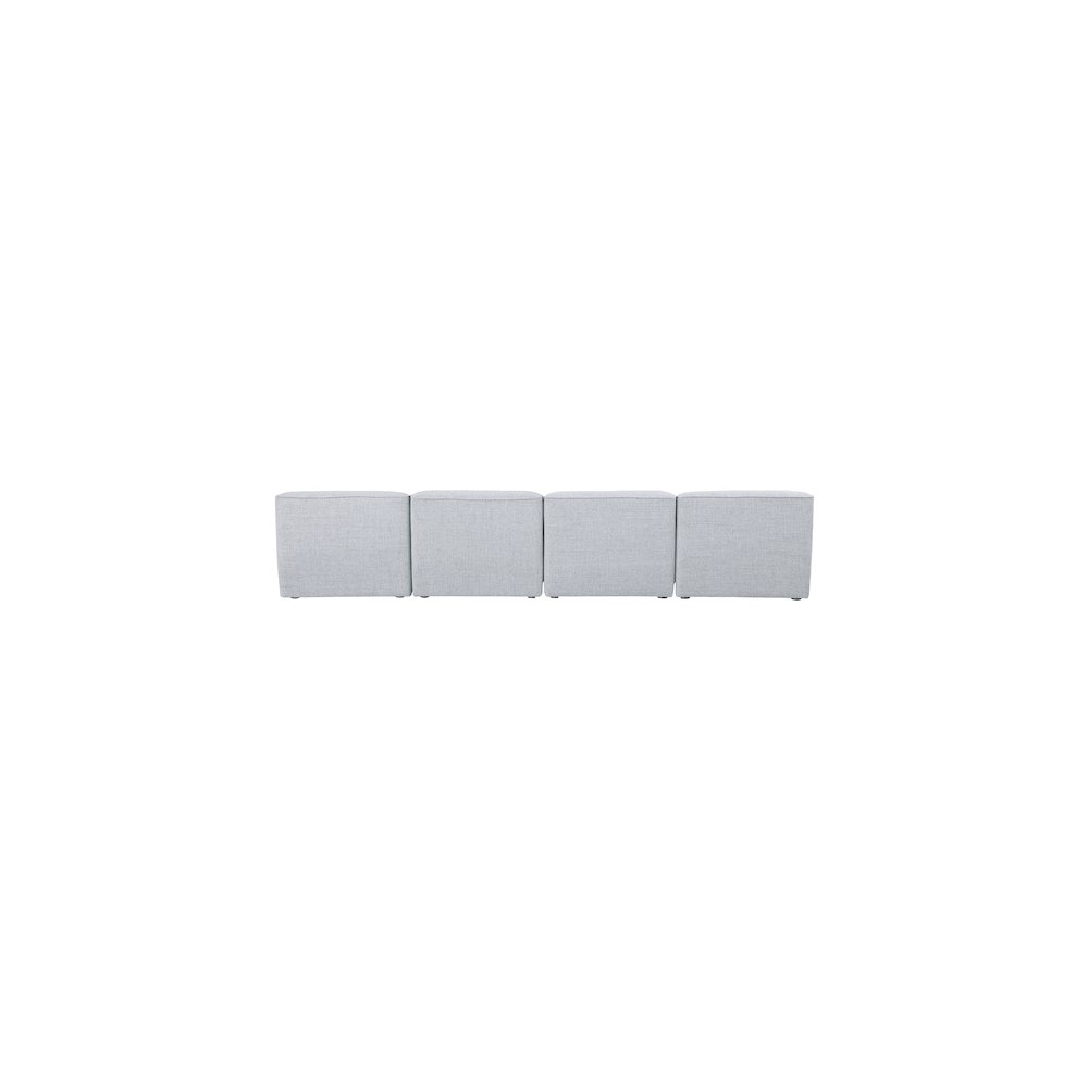 Miramar Grey Durable Linen Textured Modular Sofa. Picture 2
