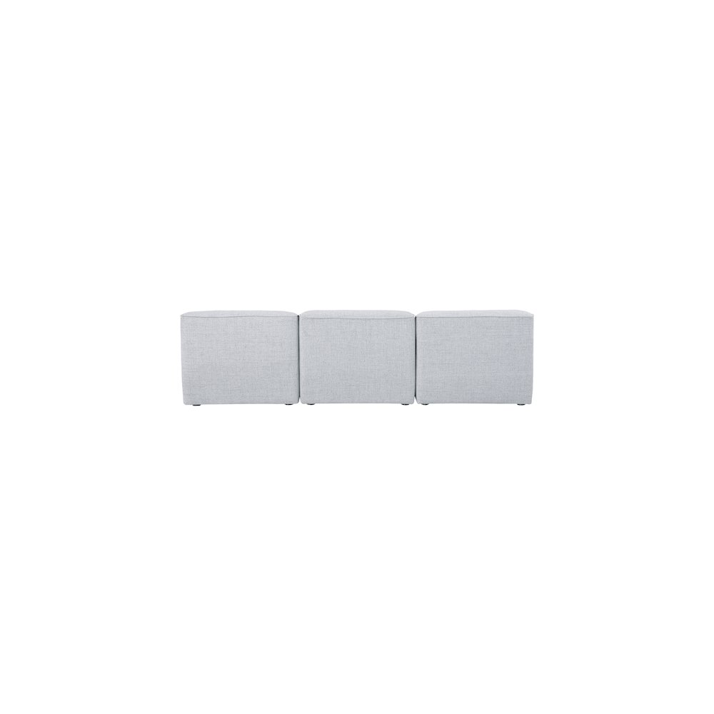 Miramar Grey Durable Linen Textured Modular Sofa. Picture 2