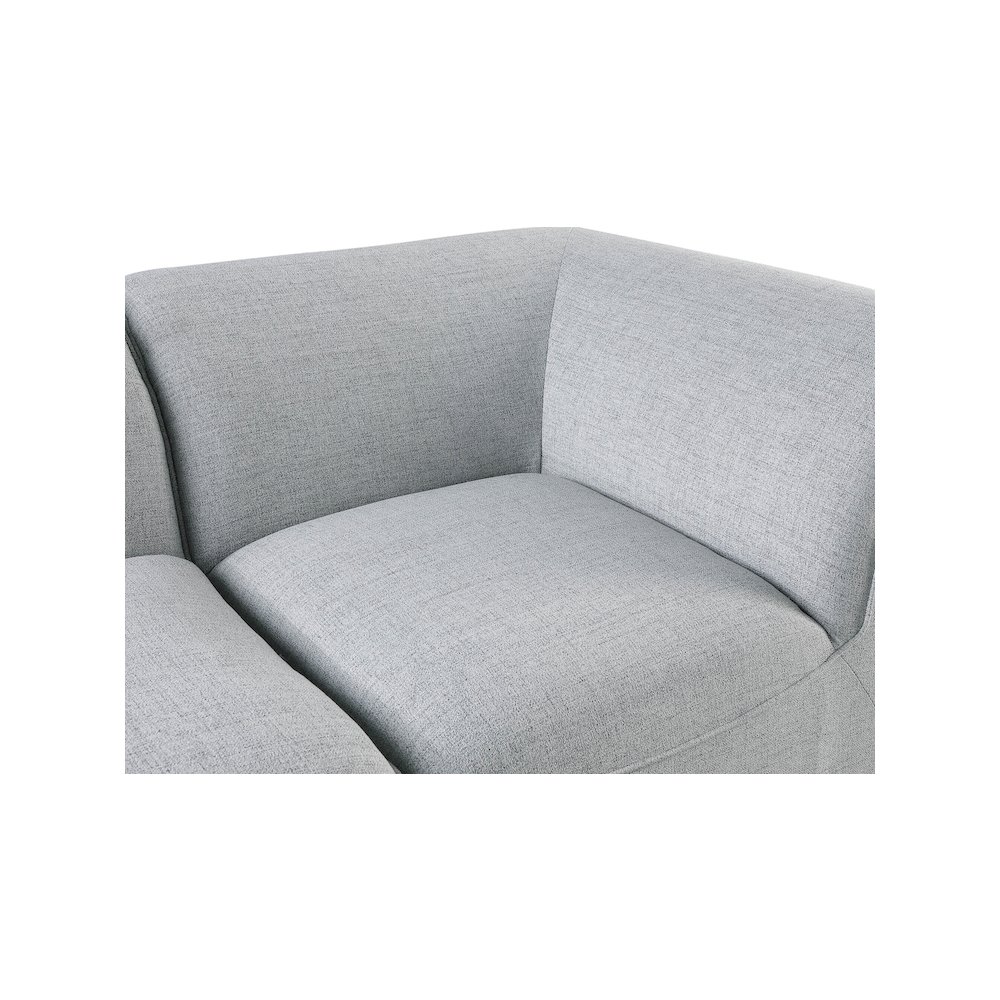 Miramar Grey Durable Linen Textured Modular Sectional. Picture 11
