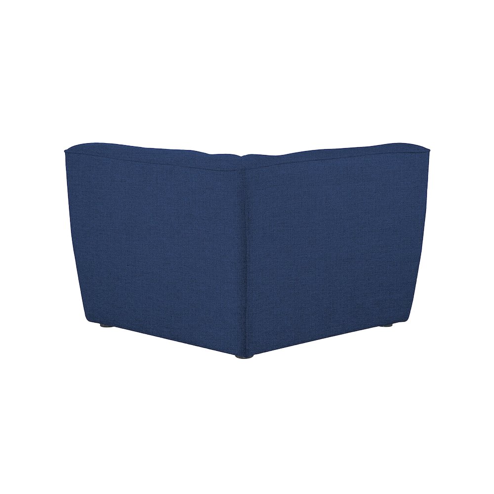 Miramar Navy Durable Linen Textured Corner. Picture 2