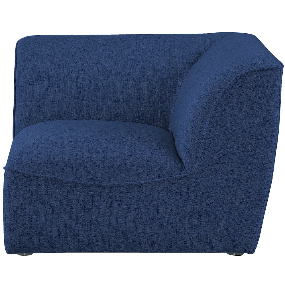 Miramar Navy Durable Linen Textured Corner. Picture 3