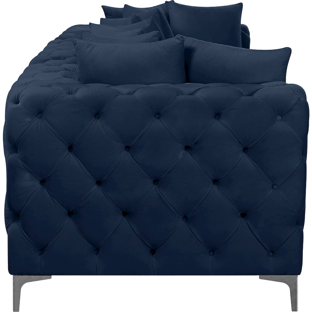 Tremblay Navy Velvet Modular Sofa. Picture 13