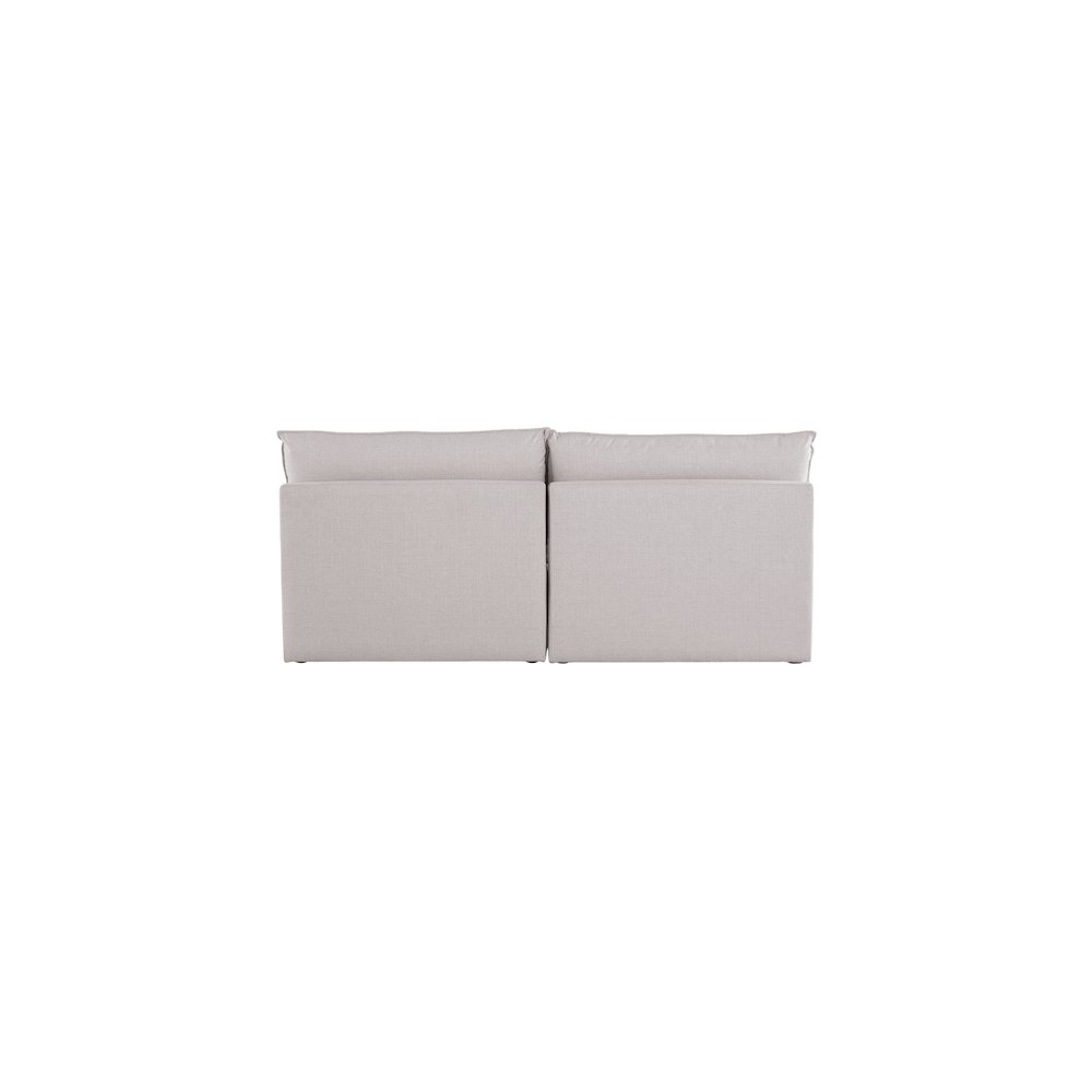 Mackenzie Beige Durable Linen Textured Modular Sofa. Picture 2