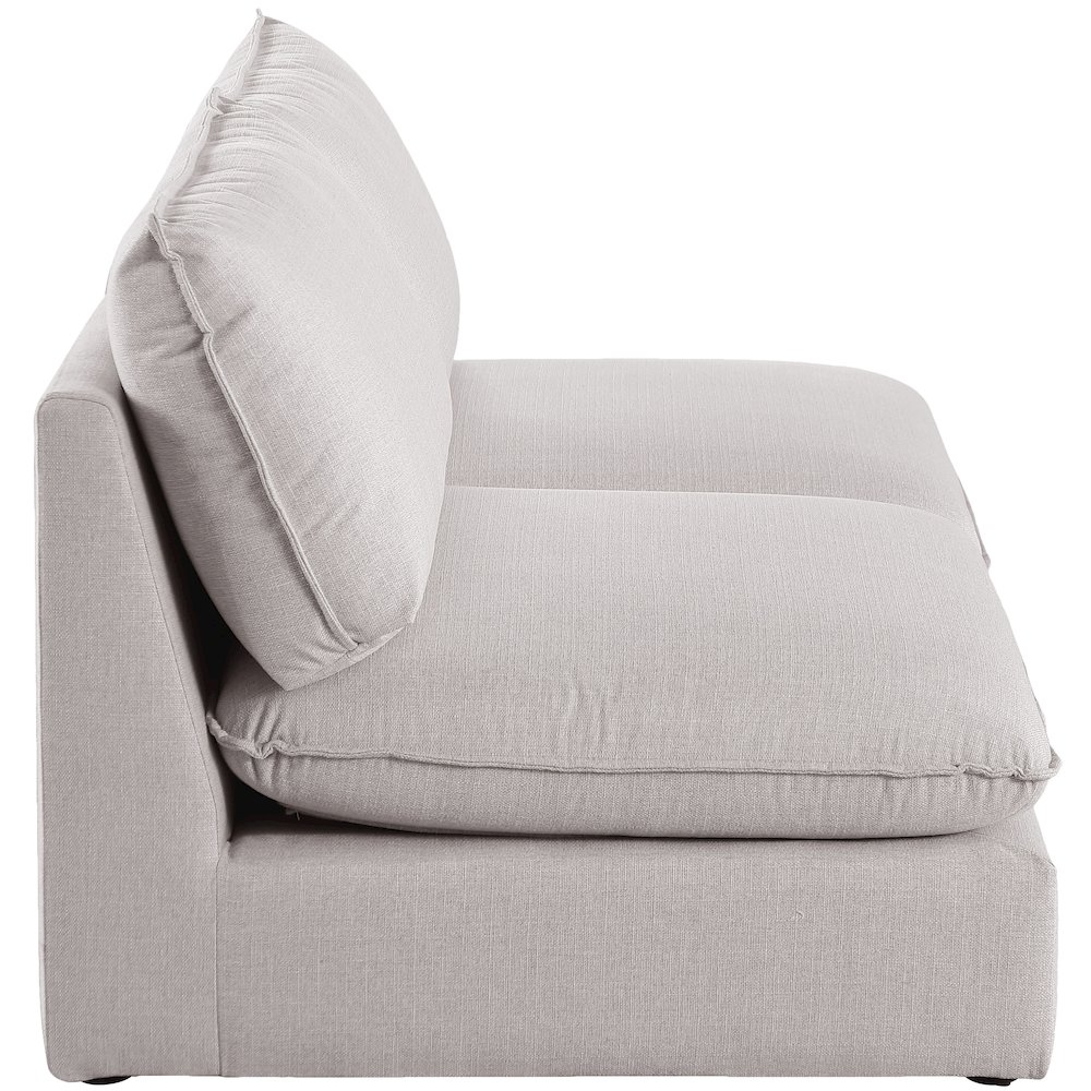 Mackenzie Beige Durable Linen Textured Modular Sofa. Picture 4