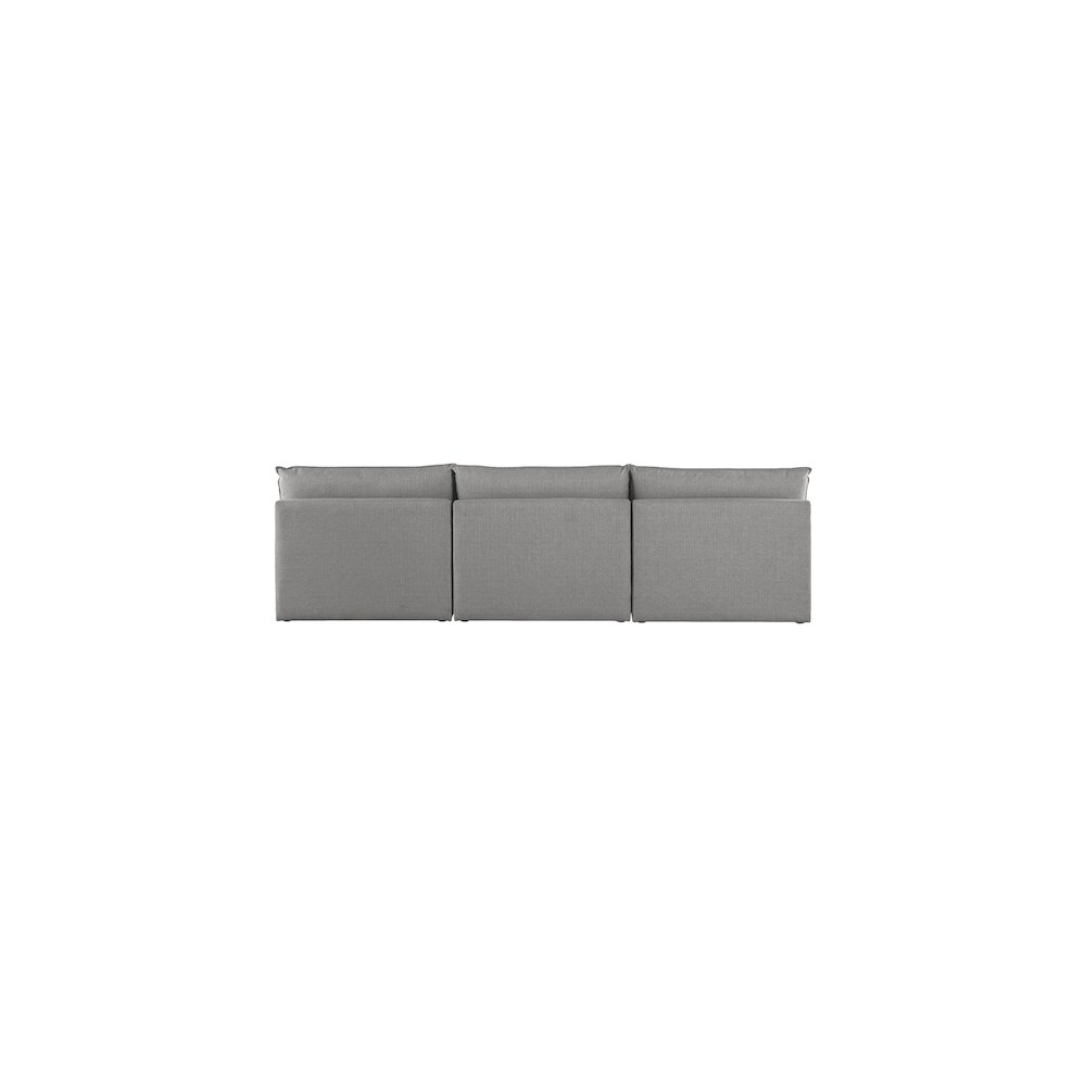 Mackenzie Grey Durable Linen Textured Modular Sofa. Picture 2