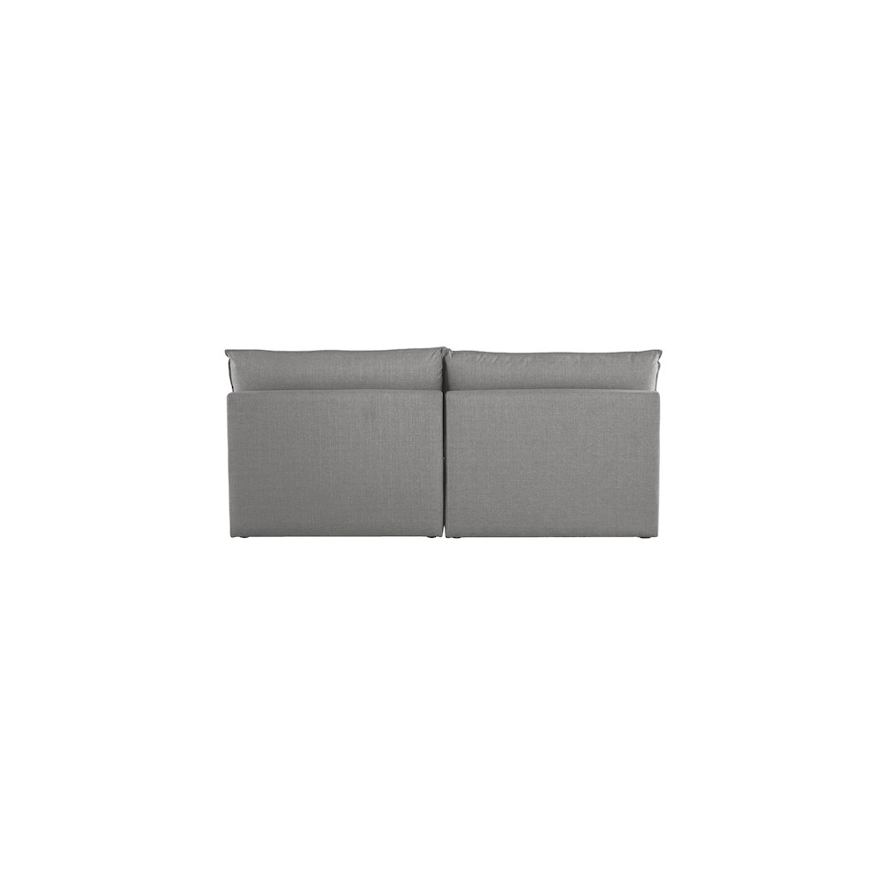 Mackenzie Grey Durable Linen Textured Modular Sofa. Picture 2