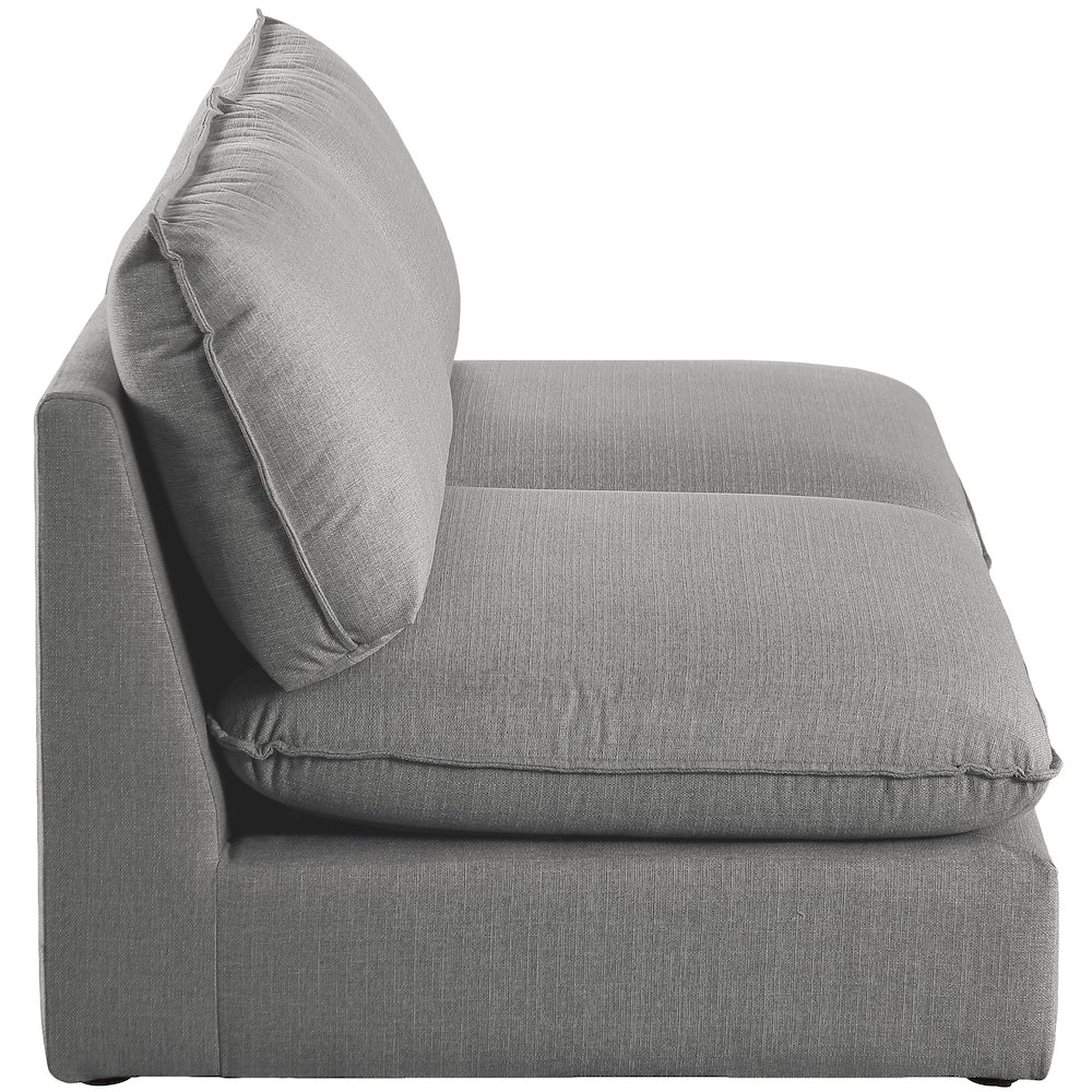 Mackenzie Grey Durable Linen Textured Modular Sofa. Picture 4